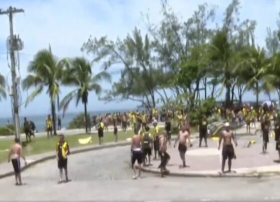 Torcida do Peñarol provoca vandalismo e selvageria na Zona Oeste do RJ – Informa Cidade 7