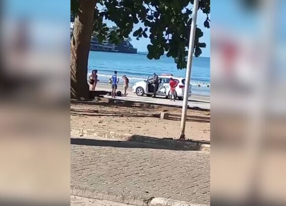 Homem morre após ser baleado na cabeça em praia no litoral de SP 4