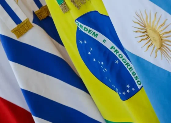 bandeiras dos países do Mercosul