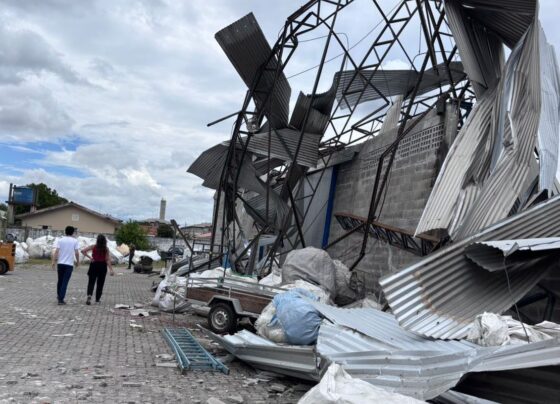 Cidade do Paraná é atingida por ventos fortes de até 180 km/h 7