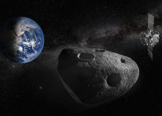 Imagem ilustrativa de um asteroide