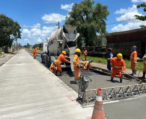 Com isso, mais de 60% das obras da Avenida Conde Matarazzo estão executadas (Foto: Mayara Locatelli/ Portos do Paraná)