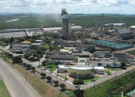 Fábrica de Fertilizantes Nitrogenados de Sergipe (FAFEN-SE), no município de Laranjeiras (Divulgação/Petrobras).