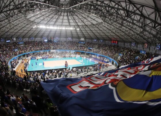 Fundo Social faz troca solidária para jogo do Suzano Vôlei contra o Sesi 13