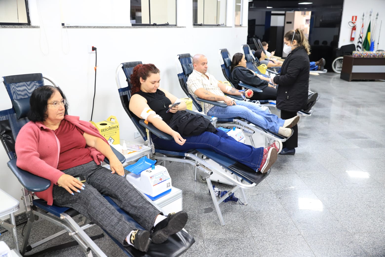 Cerca de 200 pessoas doam sangue durante a 3ª Campanha da Câmara de Arujá 5
