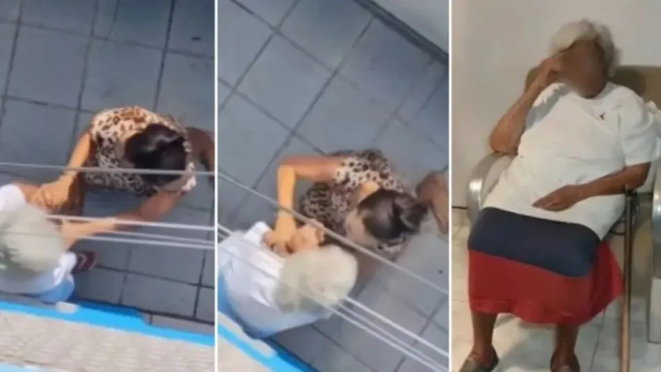 Neta é flagrada agredindo avó de 96 anos em disputa por aluguel; vídeo 5