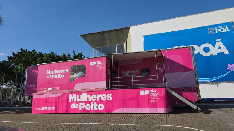 Poá reforça prevenção ao câncer de mama com chegada da Carreta da Mamografia 3