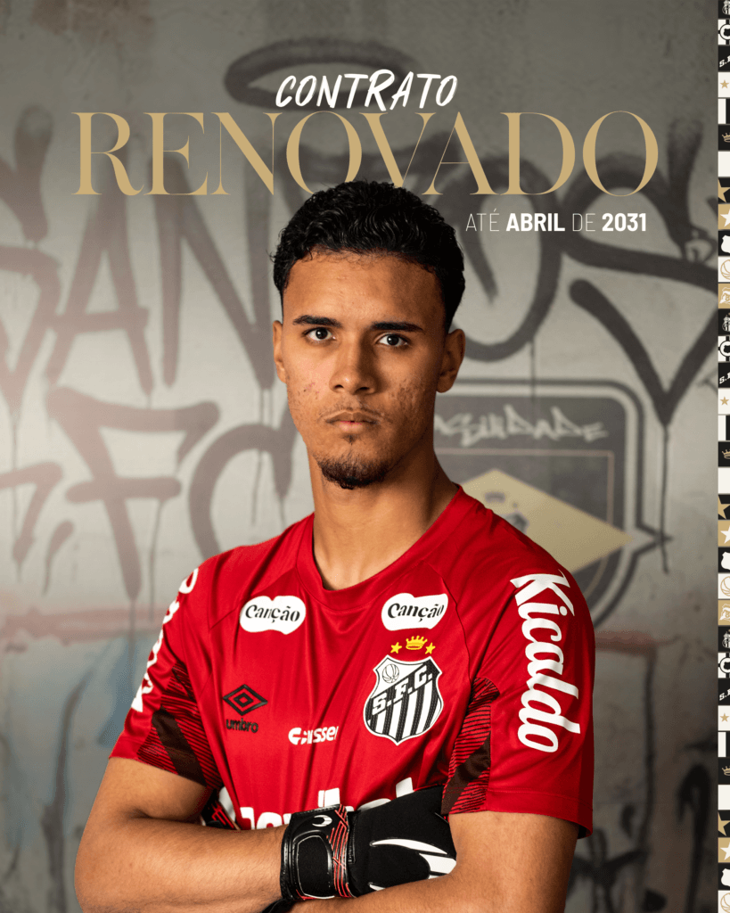 Santos FC renova contrato com goleiro João Pedro até 2031 15