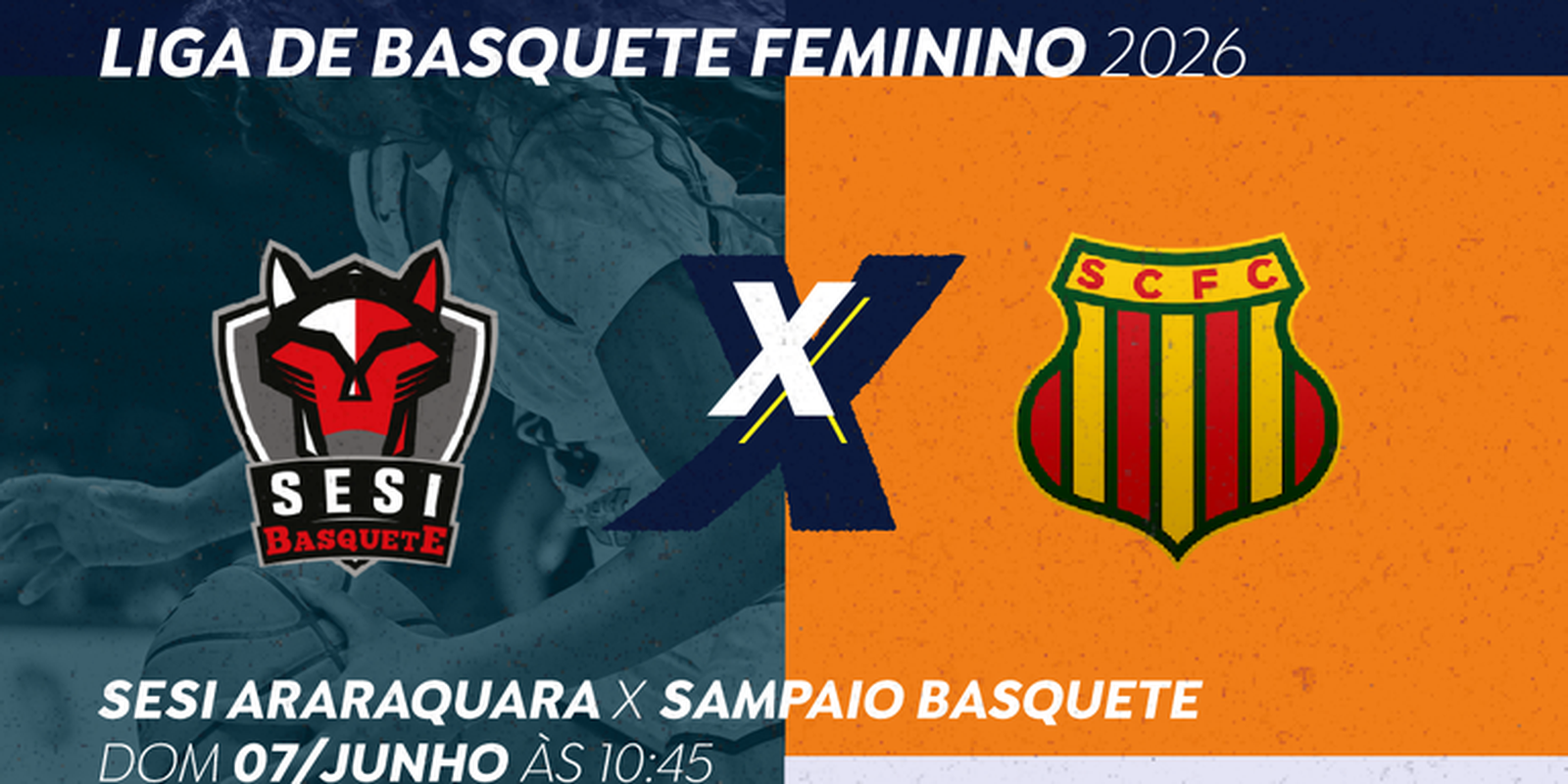 TV Brasil transmite Sesi Araraquara x Sampaio Basquete neste domingo 3