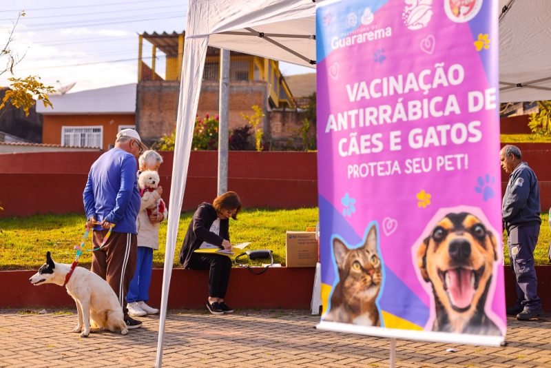 Prefeitura de Guararema promove vacinação antirrábica de cães e gatos no Nogueira 9