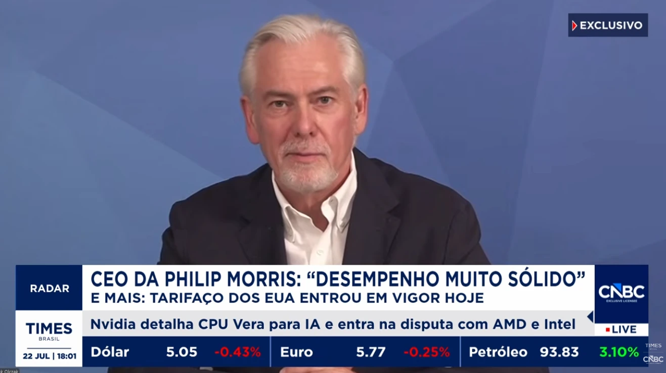 EXCLUSIVO CNBC: CEO da Philip Morris diz que declínio do cigarro tradicional pode ocorrer nos próximos anos - Times Brasil 6