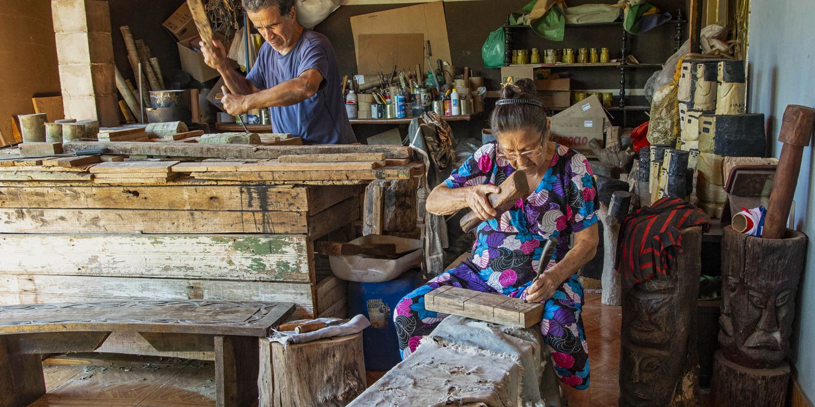 Família da escultora Conceição dos Bugres apresenta suas obras no Rio 19