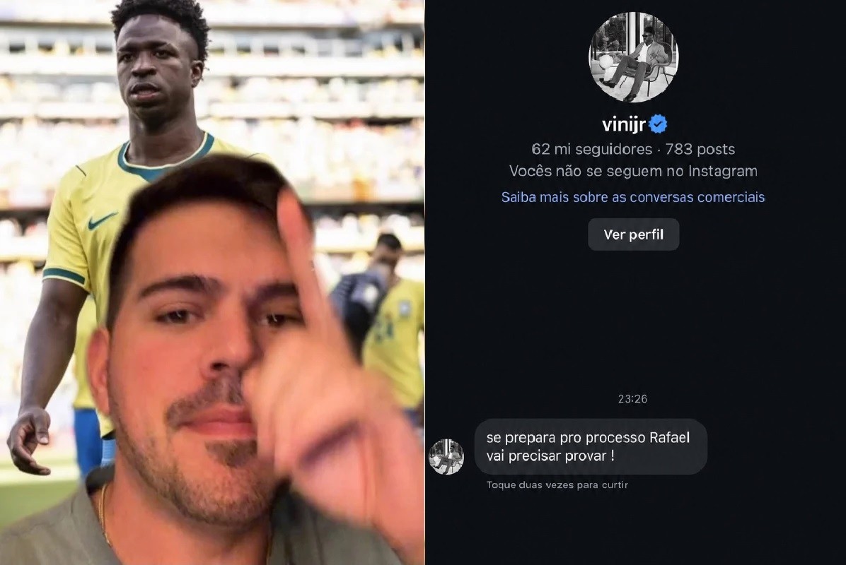 Infuenciador diz que sofreu ameaça de Vini Jr. após vídeo polêmico sobre pênalti contra a Noruega na Copa 9