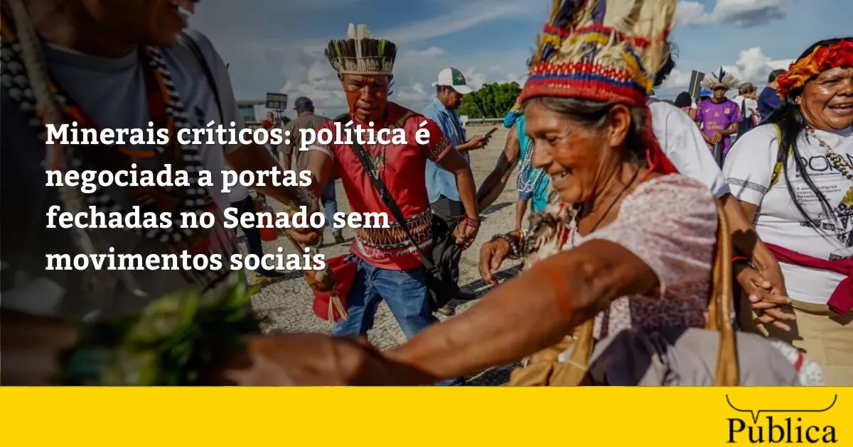 Minerais críticos: senado negocia política a portas fechadas 3