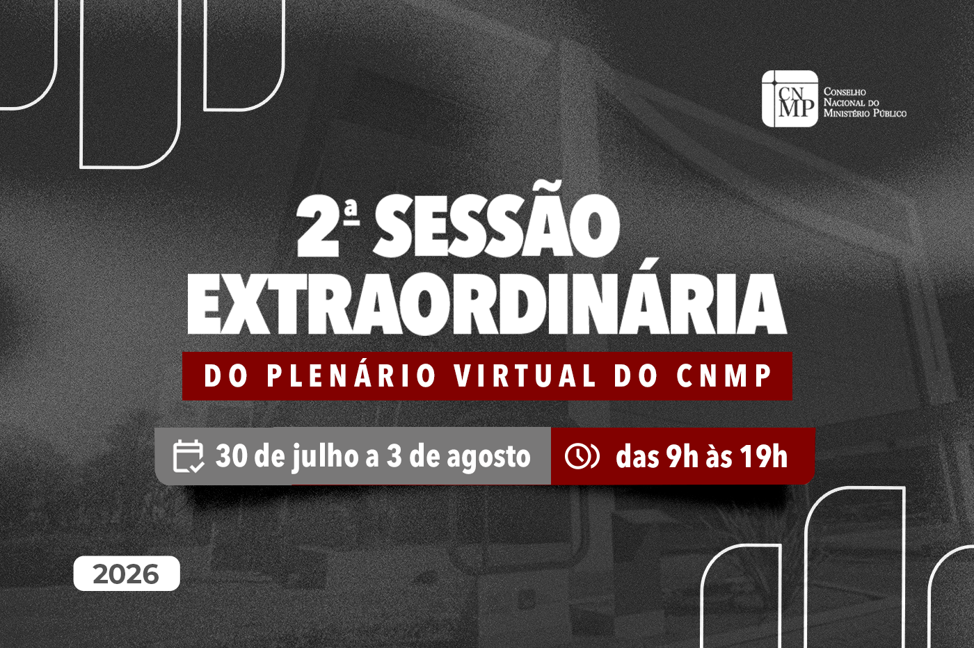 Sessão extraordinária virtual do CNMP começa nesta quinta-feira, 30 de julho 6