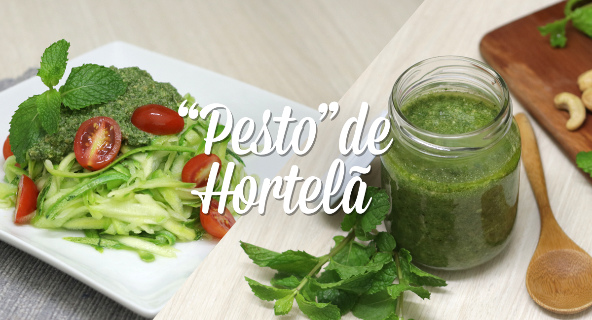 "Pesto" de Hortelã e "Espaguete" de Abobrinha 3