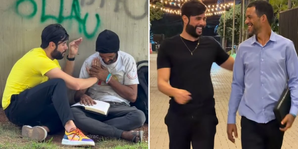 Sem-teto que lia Bíblia nas ruas aceita reabilitação após participar de culto 10