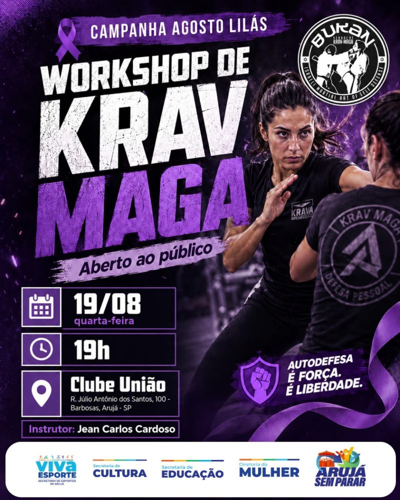 Arujá promove aula gratuita de Krav Maga para mulheres durante programação do Agosto Lilás 11