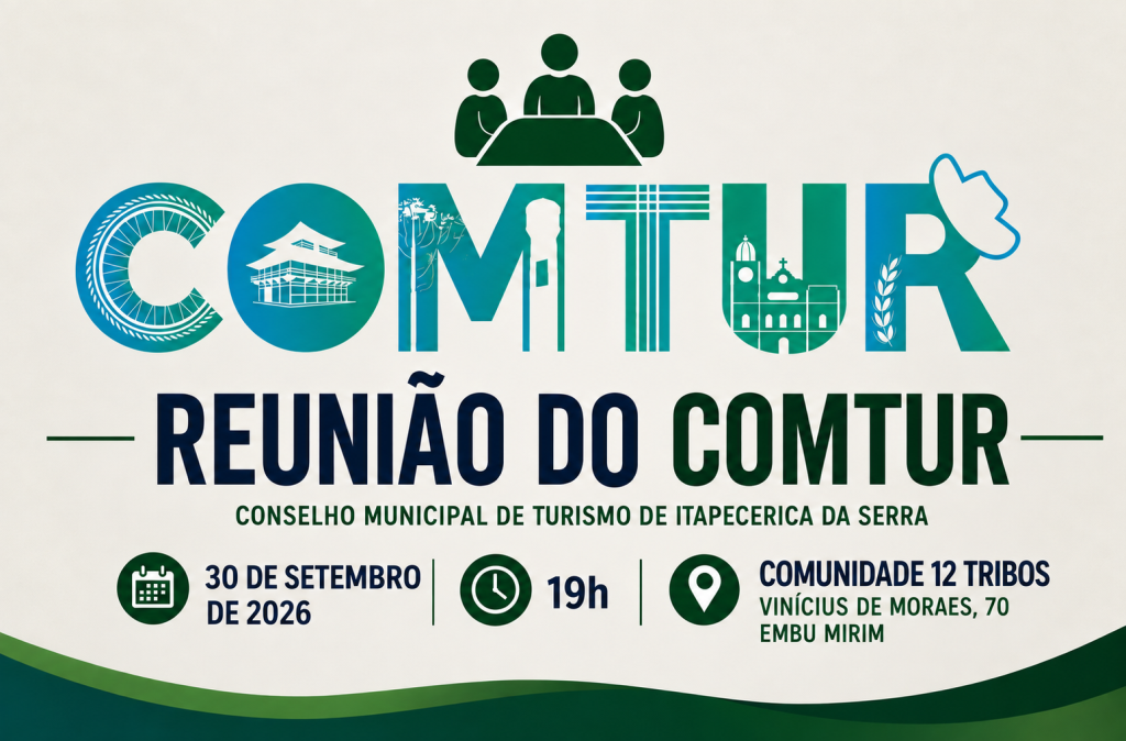 COMTUR realiza reunião na próxima quarta-feira, 30/09