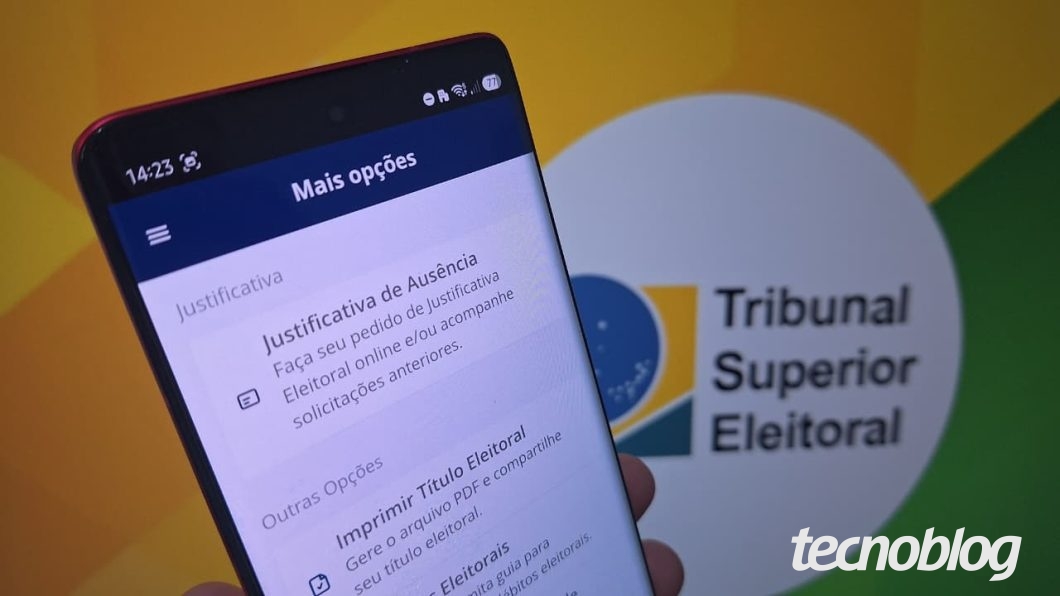 Veja o passo a passo para justificar  o voto pelo e-título (imagem: Lupa Charleaux/Tecnoblog)