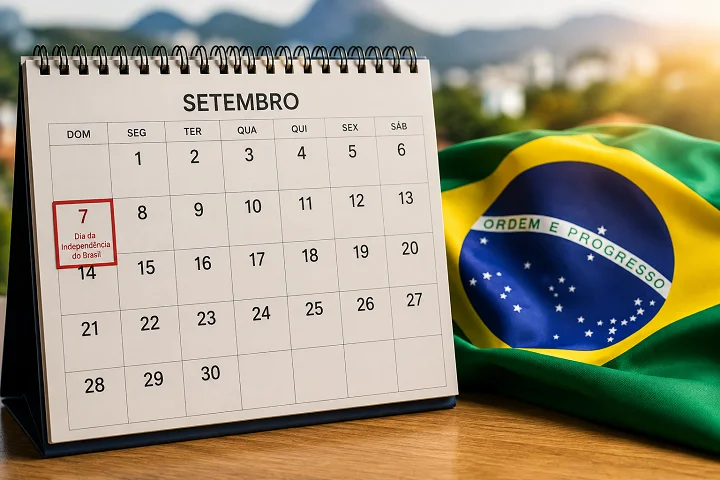 Voltaremos após o feriado do Dia da Independência