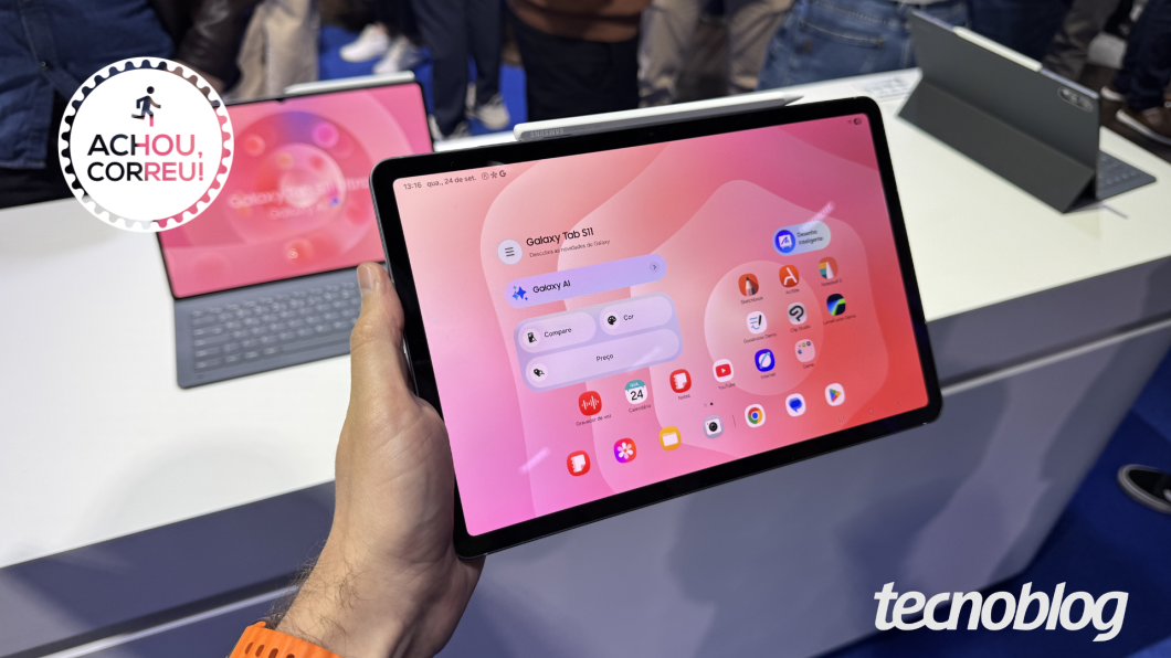 Galaxy Tab S11 (256 GB) para jogos tem 34% OFF com cupom 3