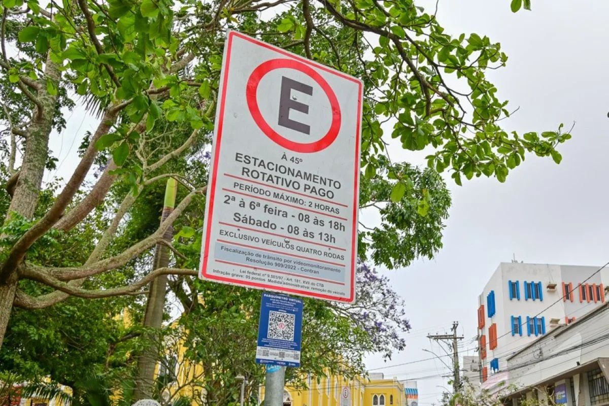 Placa de Estacionamento Rotativo Vitória da Conquista Bahia