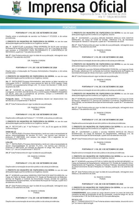 Imprensa Oficial 1389