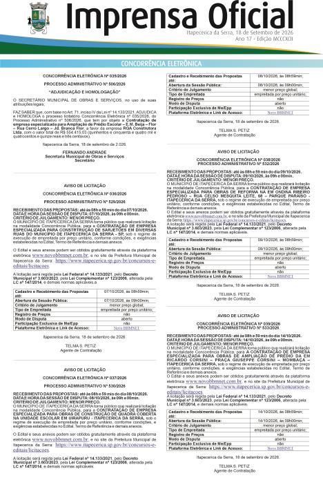 Imprensa Oficial 1392