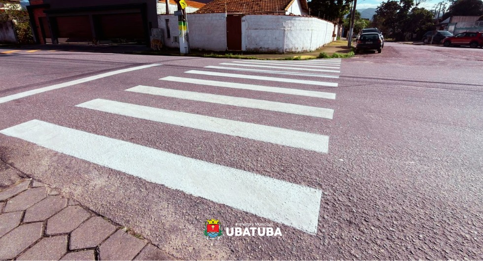 Trabalho de sinalização avança pelas ruas de Ubatuba – Prefeitura Municipal de Ubatuba 1