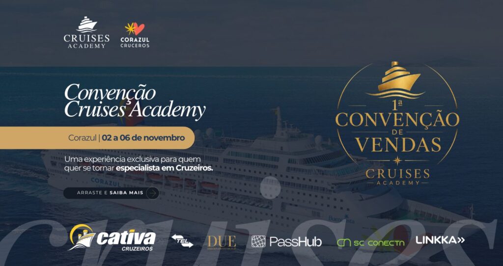 Cruises Academy leva capacitação de agentes de viagens para o mar em 1ª Convenção de Vendas