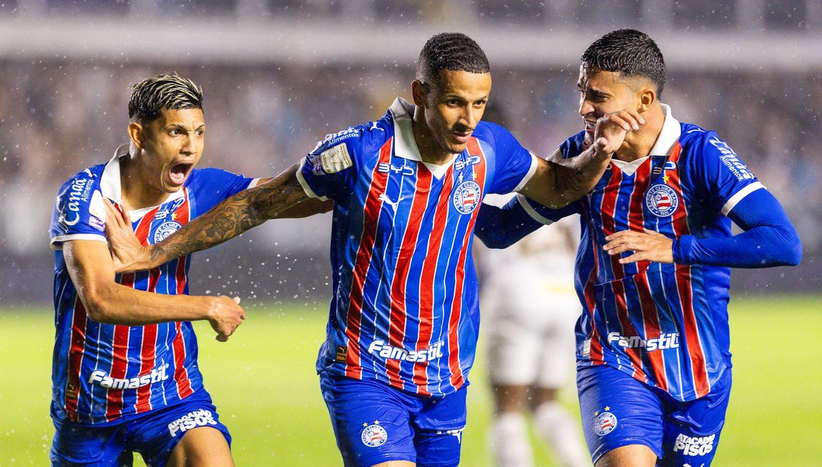 Bahia sofre empate do Santos no fim após golaço de Luciano Juba 1