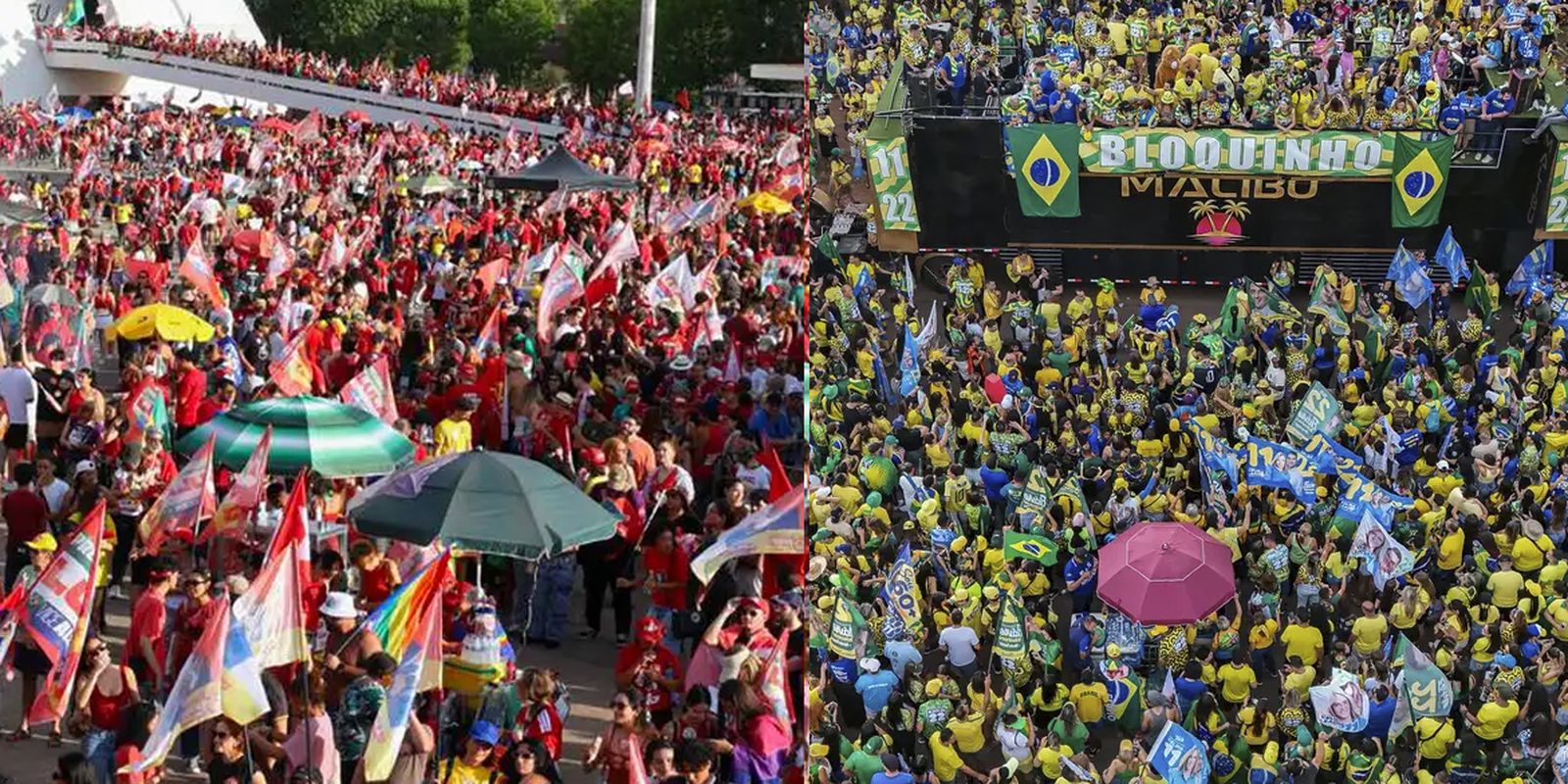 Em Brasília, atos por Lula e Flávio ficam a 2 km de distância 1