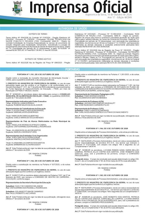 Imprensa Oficial 1407