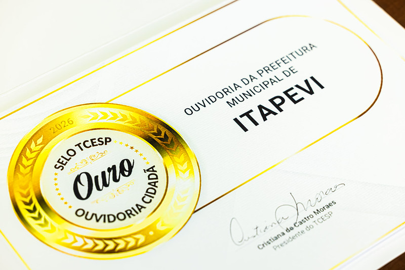 Itapevi conquista Selo Ouro TCESP Ouvidoria Cidadã por boas práticas de atendimento ao cidadão 1