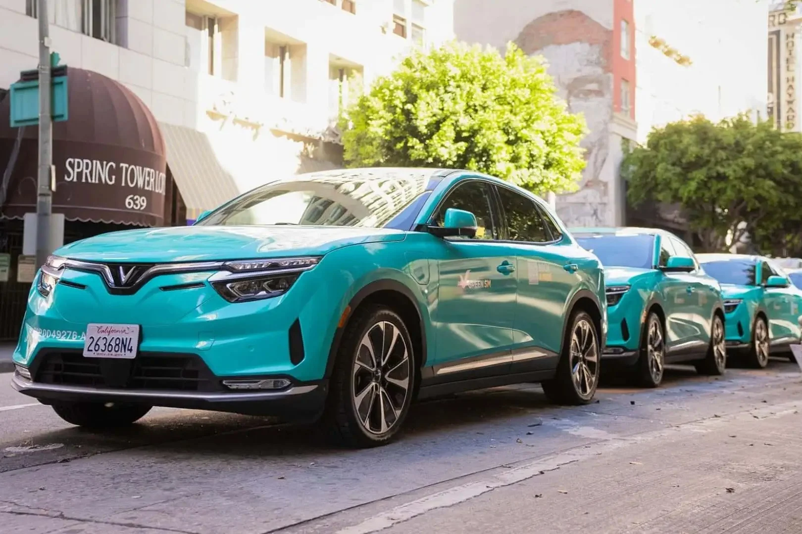 Green SM VinFast em Los Angeles nos EUA