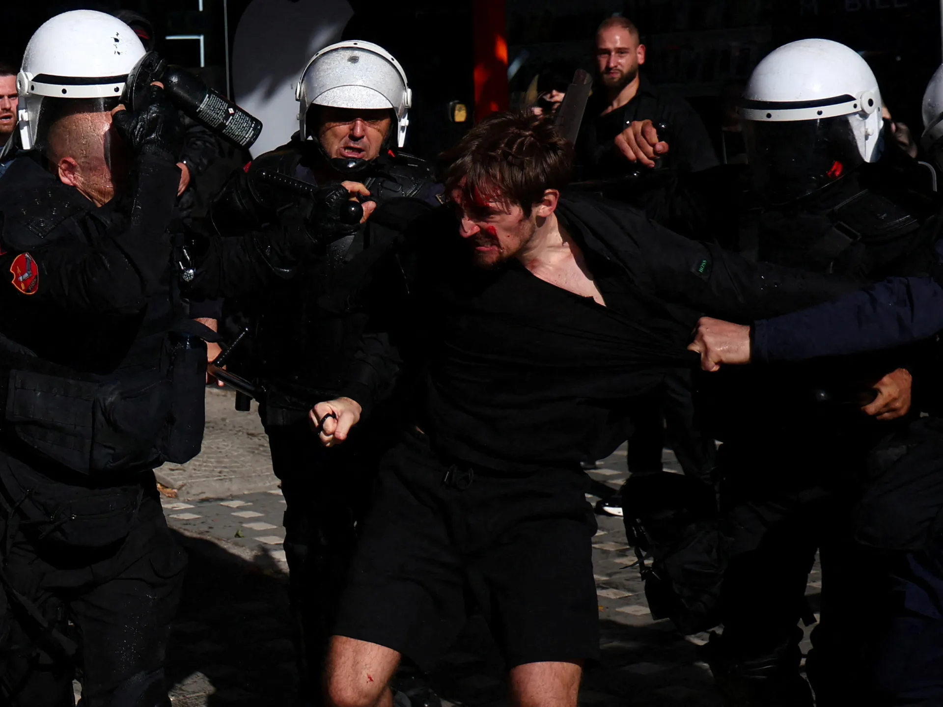 Photos: Student protest in Albania prompts violent clashes with police | Protests News 12