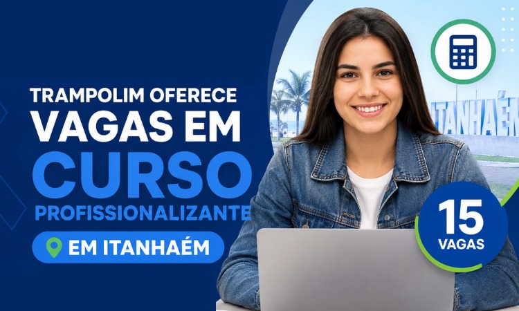 Trampolim oferece vagas em cursos profissionalizantes em Itanhaém 1